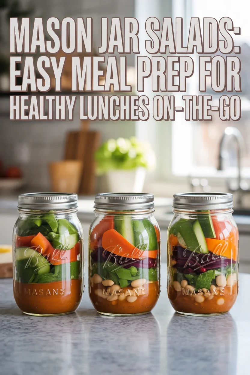 Mason Jar Salads: Easy Meal Prep for Healthy Lunches On-the-Go