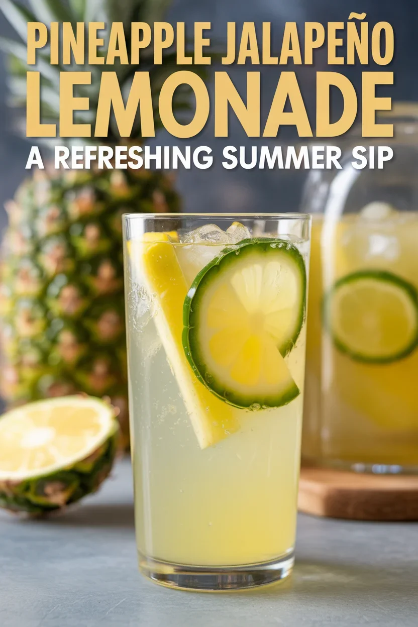 Pineapple Jalapeño Lemonade: A Refreshing Summer Sip