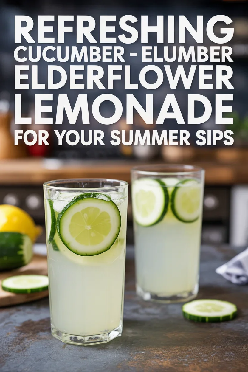 Refreshing Cucumber Elderflower Lemonade for Your Summer Sips