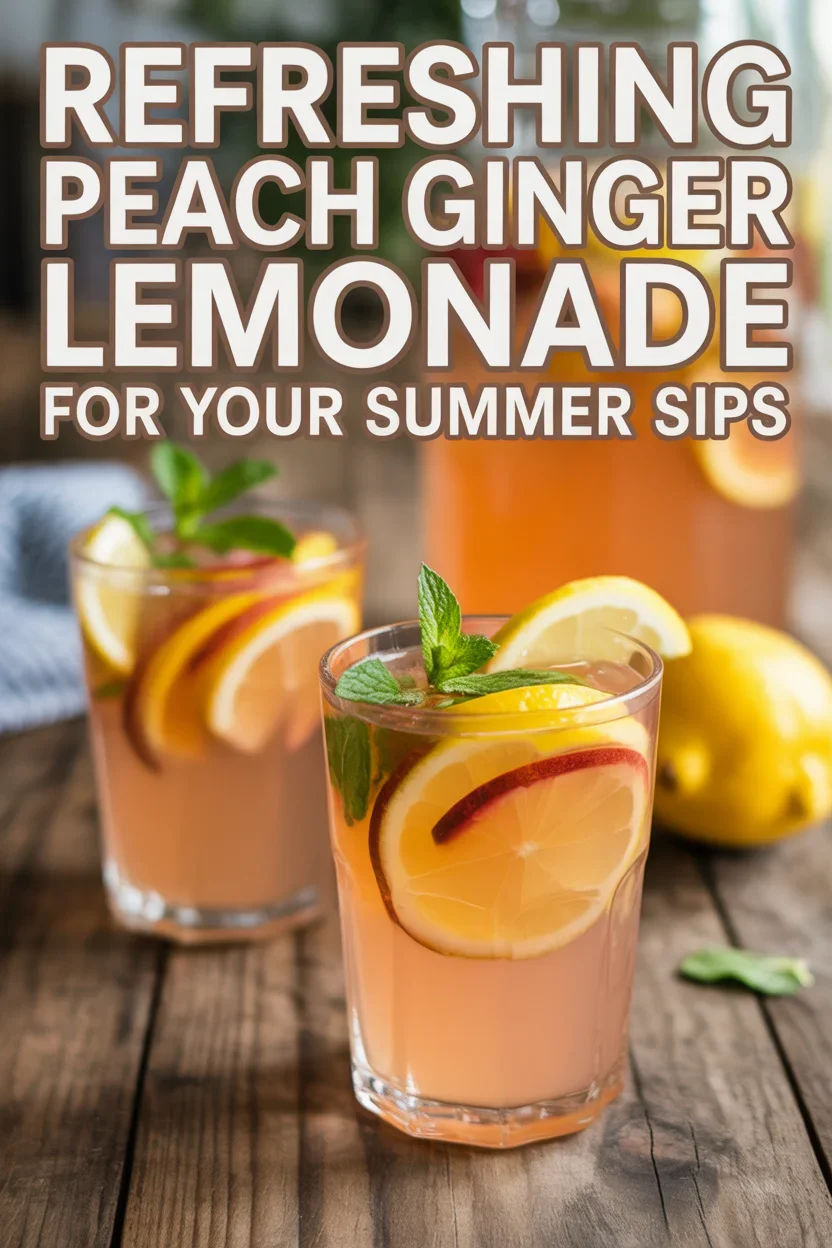 Peach Ginger Lemonade