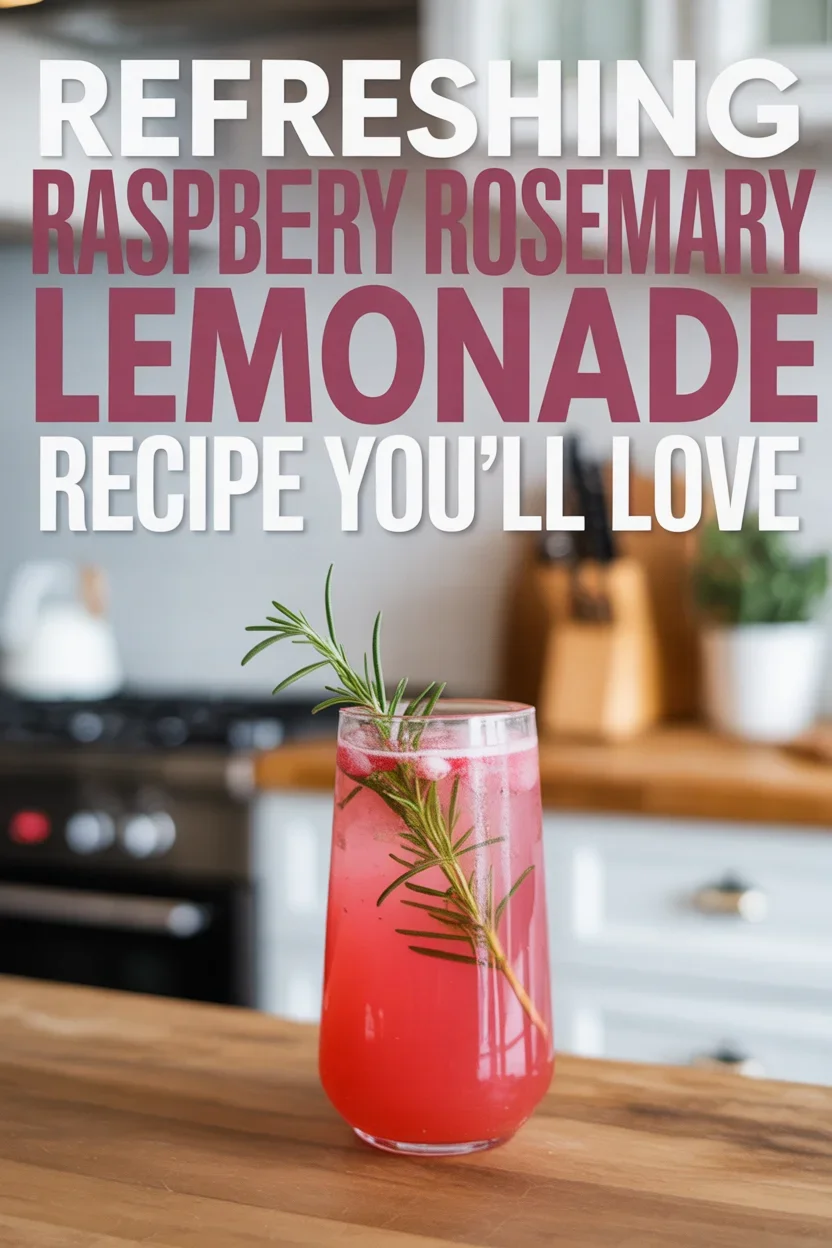 Refreshing Raspberry Rosemary Lemonade Recipe You’ll Love