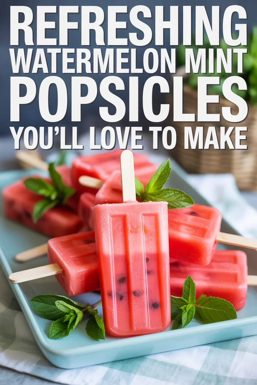 Refreshing Watermelon Mint Popsicles You’ll Love to Make