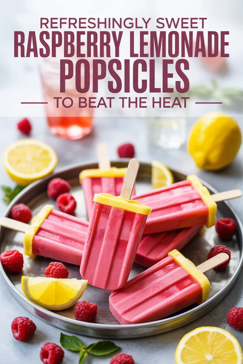 Refreshingly Sweet Raspberry Lemonade Popsicles to Beat the Heat
