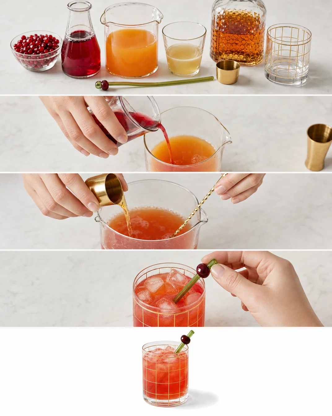 Rye and Pomegranate Punch Recipe | Bon Appétit