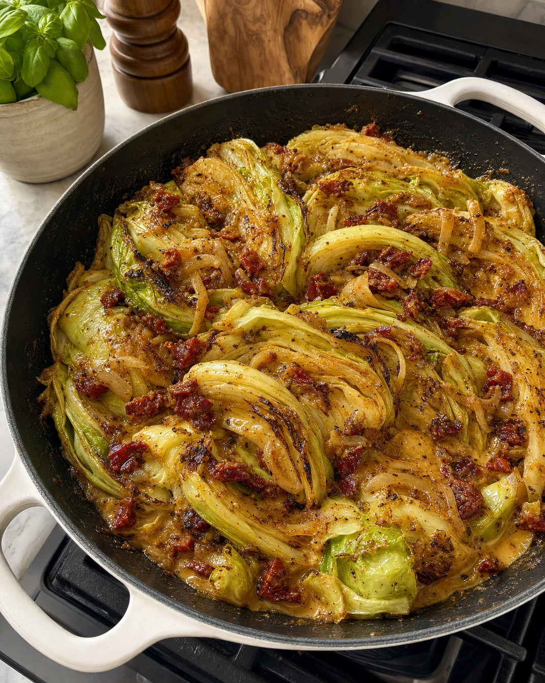 Sela Viral Melting Cabbage: Easy Comfort Food with Turkey Bacon