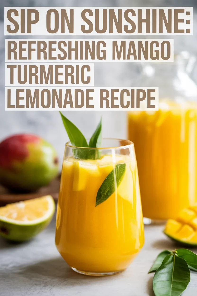 Mango Turmeric Lemonade