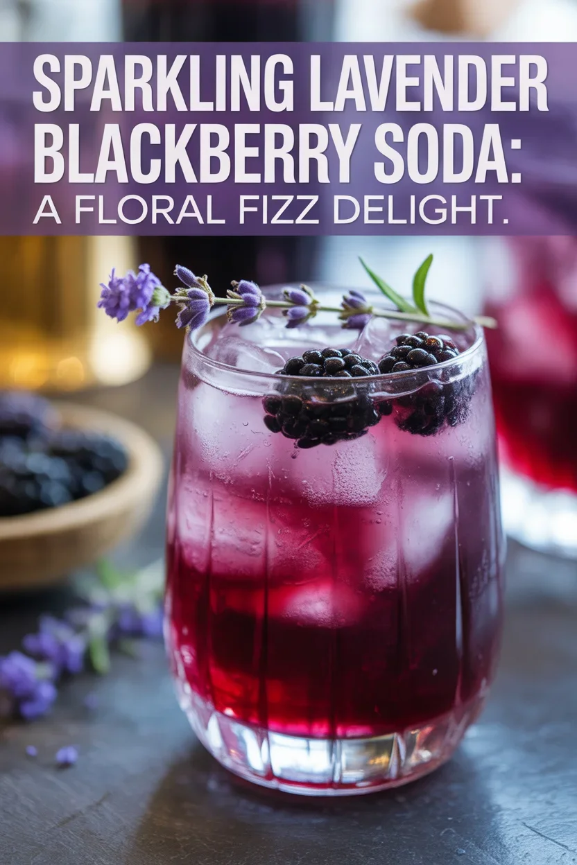 Lavender Blackberry Soda — floral, fizzy & berry-deep