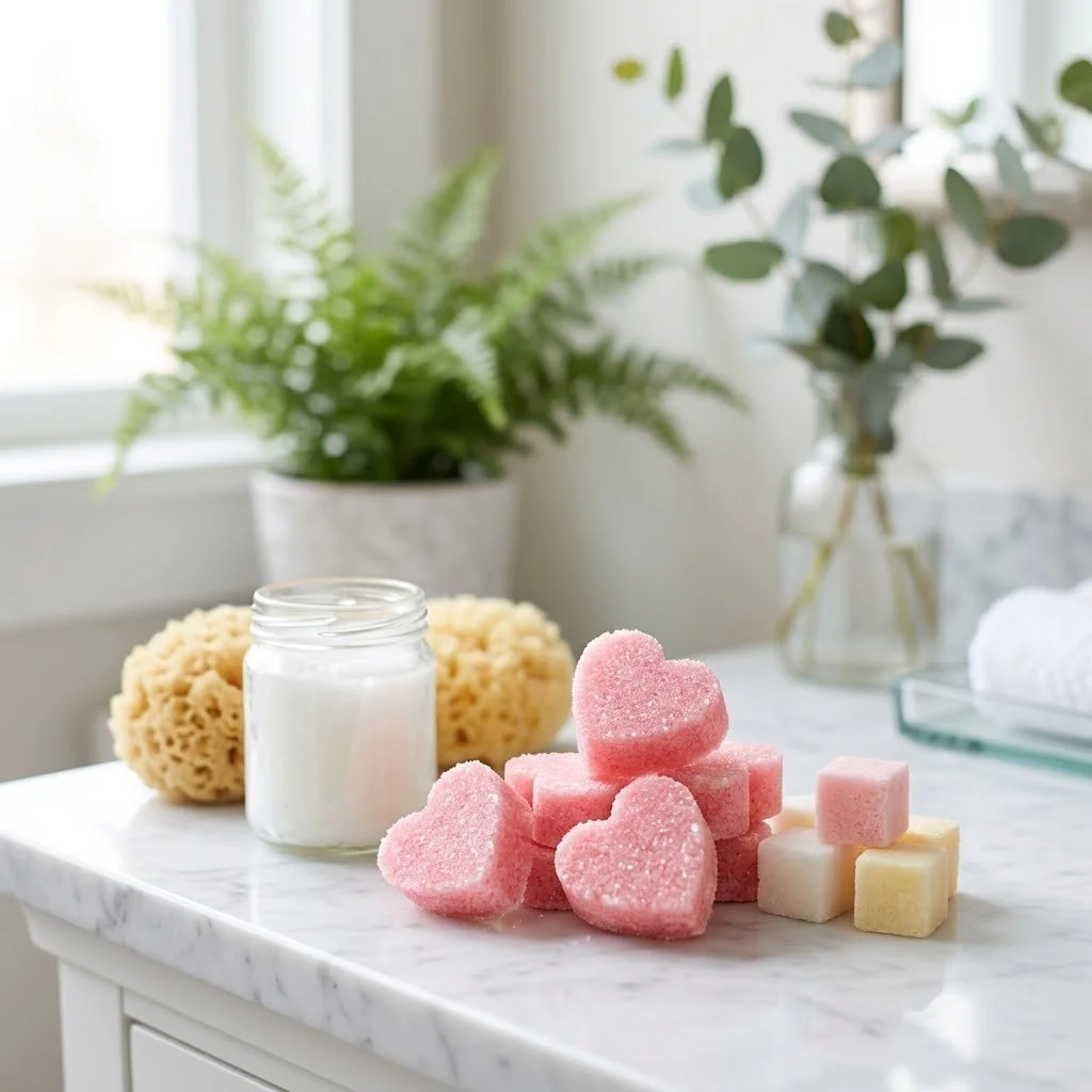 Homemade sugar scrubs with natural ingredients for exfoliating skin