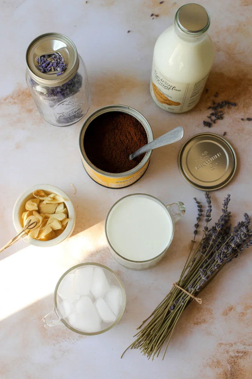 Vanilla Bean Lavender Cold Brew Latte
