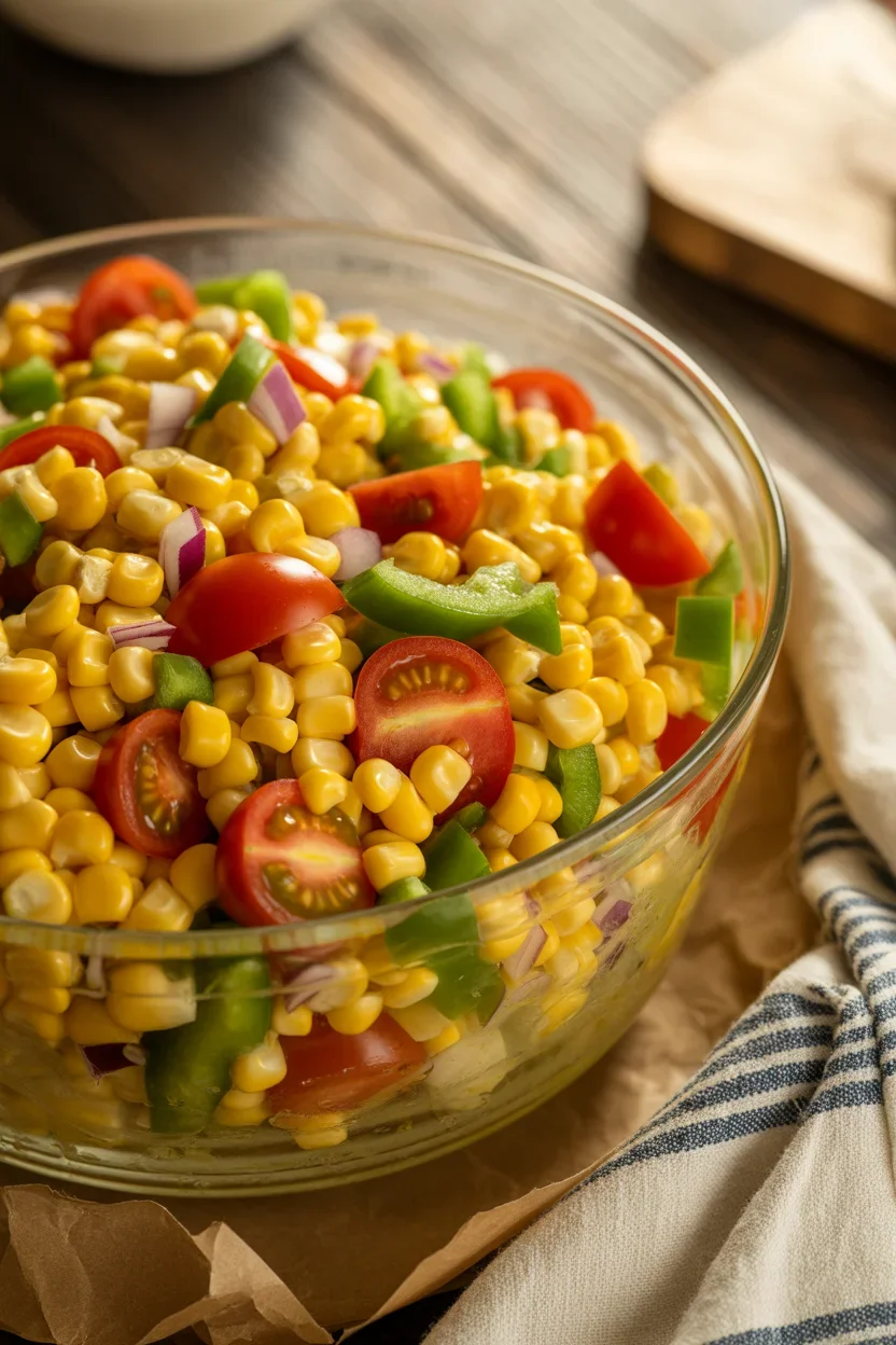Vibrant Sweet Corn and Bell Pepper Salad for Summer Freshness