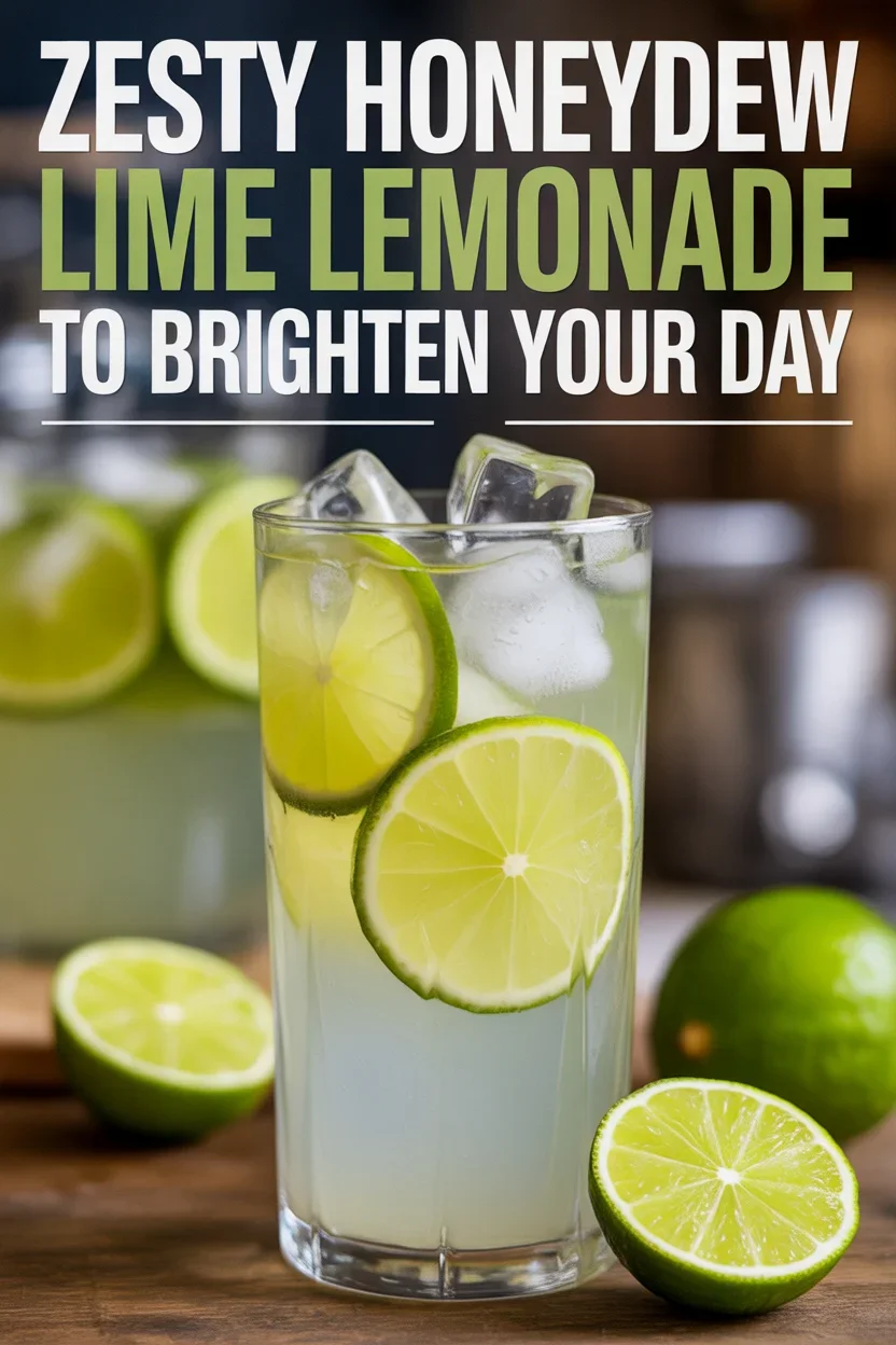 Zesty Honeydew Lime Lemonade to Brighten Your Day