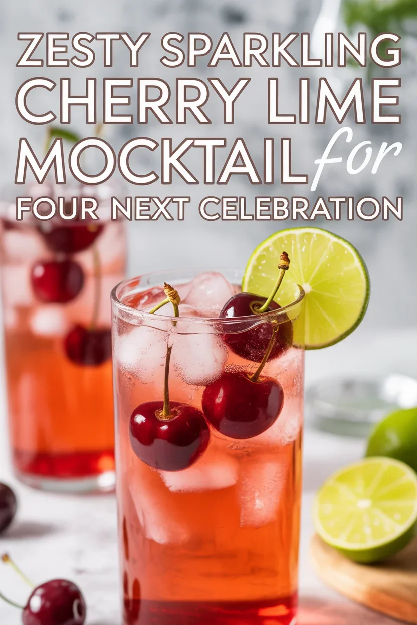 Sparkling Cherry Lime Mocktail